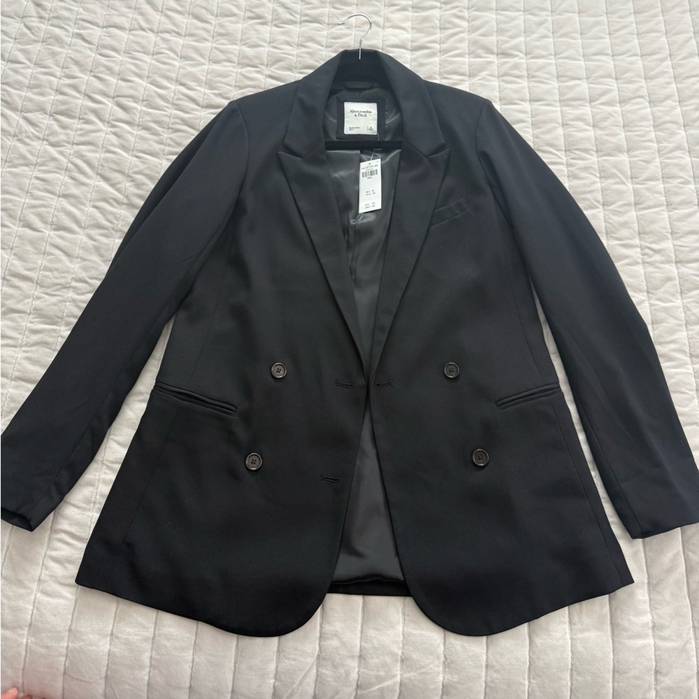 Abercrombie oversized black blazer size small